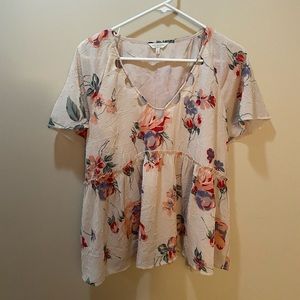 Lucky Brand Peplum Blouse